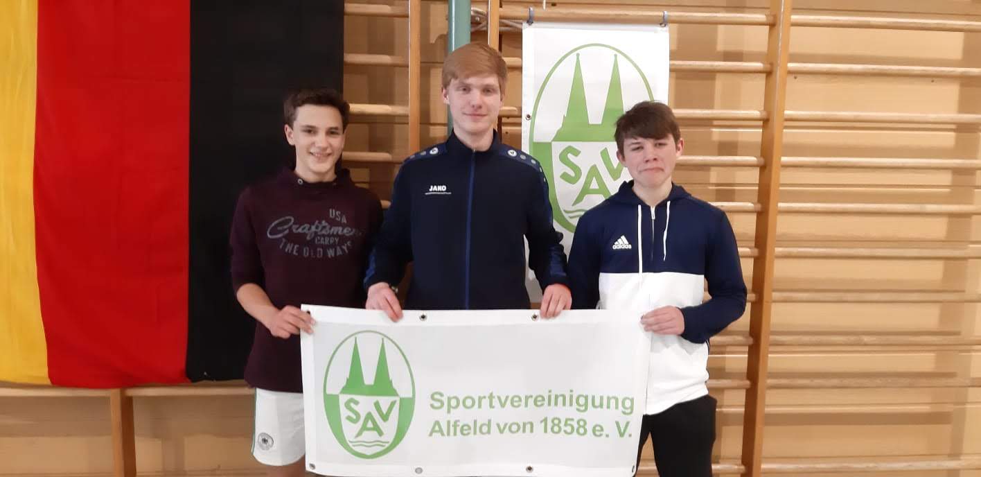 Die Alfelder Fechter bei der Fecht-DM 2018 (es fehlt Leon Wendt)